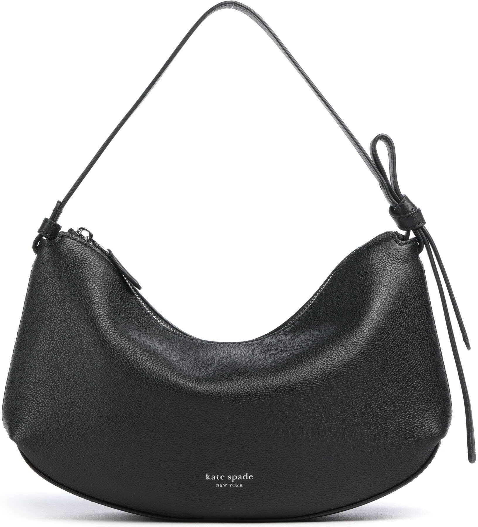 Kate Spade New York Loop Beuteltasche aus Leder, schwarz