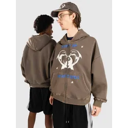 Jungles Jungles Beautiful Life Sweatjacke vintage grey Gr. M