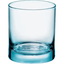 Bormioli Rocco Set aus 3 Wassergläsern, Iride, Kristall, Hellblau, 25 cl,