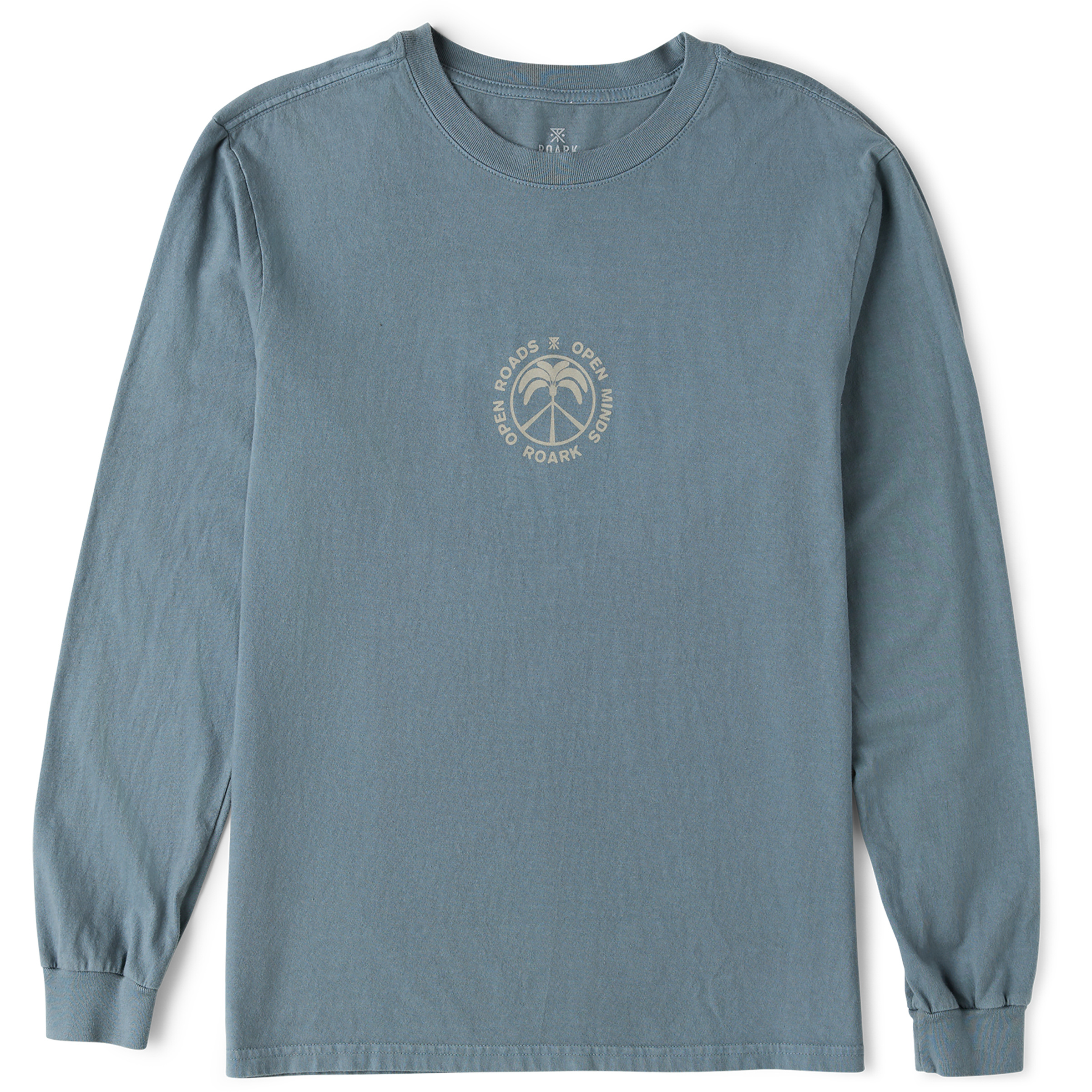 Roark Peace Palm Herren Longsleeves grau Größe S Lifestyle Hautfreundlich