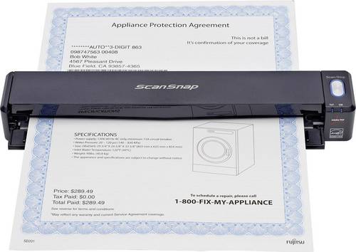Fujitsu ScanSnap iX100 Mobiler Dokumentenscanner A4 600 x 600 dpi 10 Seiten/min USB, Wi-Fi 4 (802.11n)