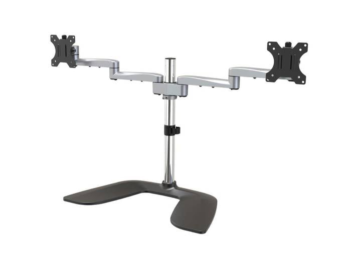 Startechcom Armdualss Support De Bureau Noir Et Argent