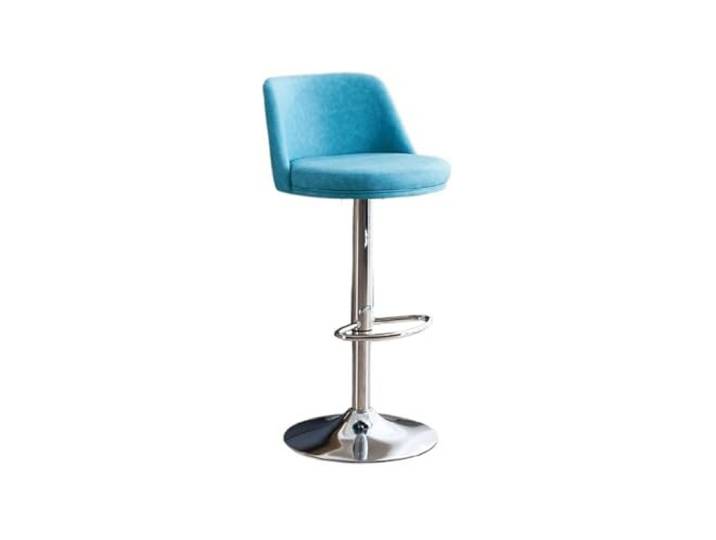 Bvn5kQ3dy Barstühle 60–80 cm hochklappbarer Barhocker mit drehbarer Rückenlehne for den Haushalt(Blue)