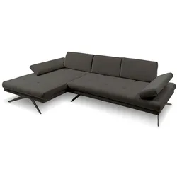SOMETA Ecksofa Fly Stoff Walnut