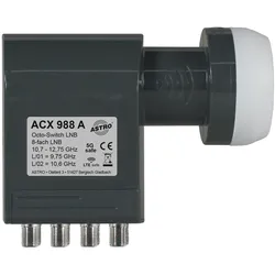 Astro Speisesystem Octo-Switch ACX 988 A (Octo LNB, 40mm), LNB, Schwarz