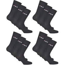 FILA Unisex Socken, 12 Paar - Strümpfe, Street, Sport, Socks Set, Logo (4x 3er Pack) Marine / 43-46 (9-11 UK)