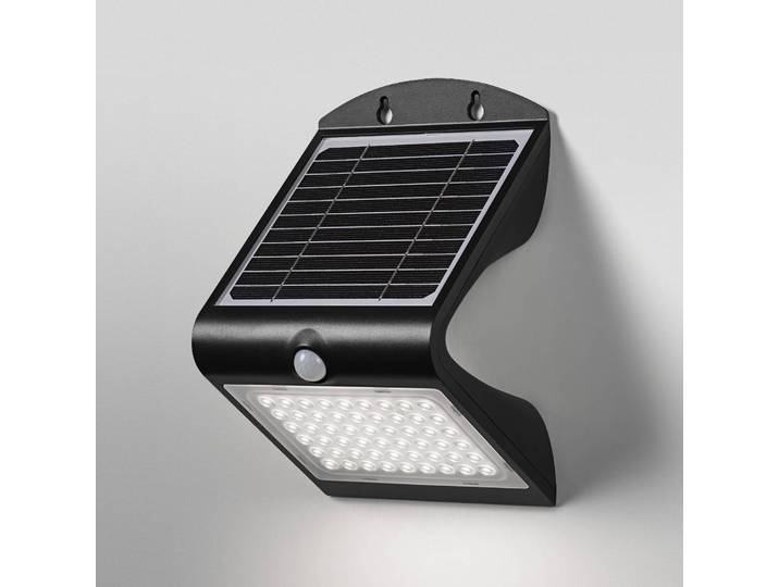 OSRAM LED-Solar-Wandlampe ENDURA FLOOD BUTTERFLY, 4 W Sensor BUTTERFLY, schwarz, Kunststoff, Modern, Solarleuchte