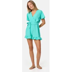 PM SELECTED Damen Playsuit Wickeloptik Jumpsuit Kurzoverall PM28