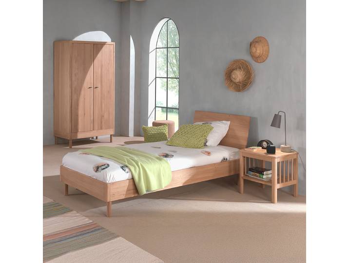 Jugendzimmer 3-tlg Schrank 100cm Braun/Eiche