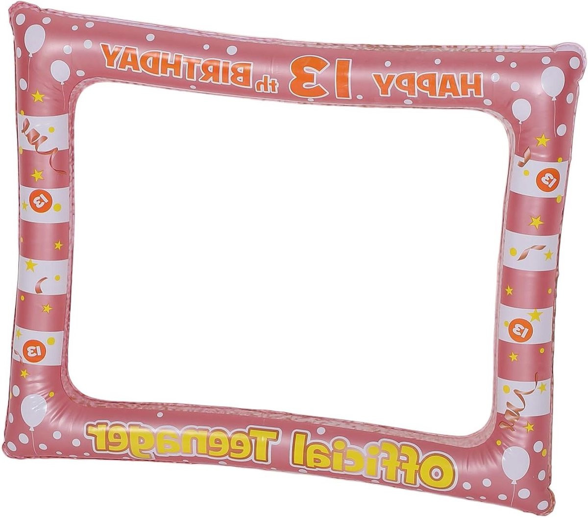 Opblaasbaar Selfie Frame Fotolijst voor Feestdecoratie - Rose Goud - 71 x 58 cm