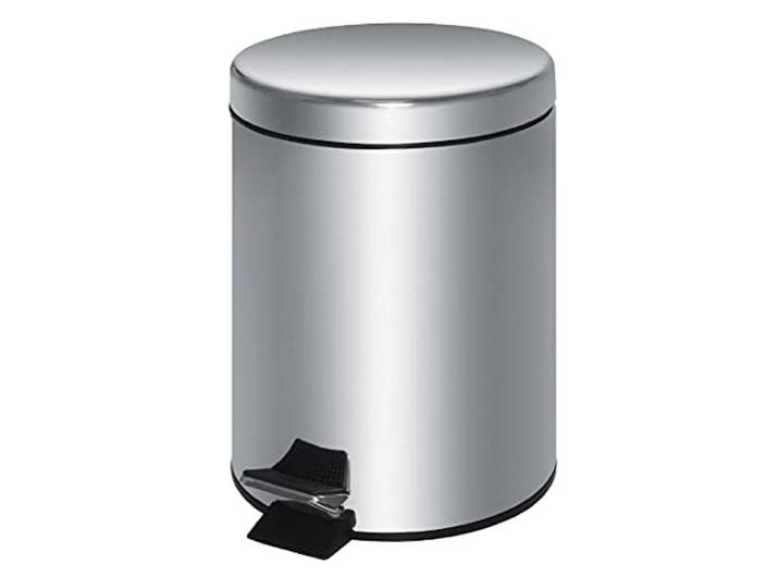 Roestvrij staal Pedaal Bin Zilver 20Ltr Afval vuilnisbak Afval 448X293mm