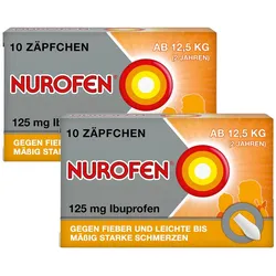 NUROFEN Junior Zäpfchen 125mg Doppelp 2X10 St