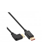 InLine DisplayPort 1.4 Kabel 8K4K links gewinkelt schwarz/gold 5m Digital/Display/Video Video/Analog 5 m (17155L)