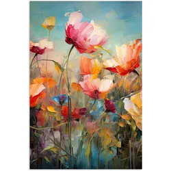 POSTER Blumen - Aquarell - Kunst - Botanisch - Natur Wanddeko 40x60 cm