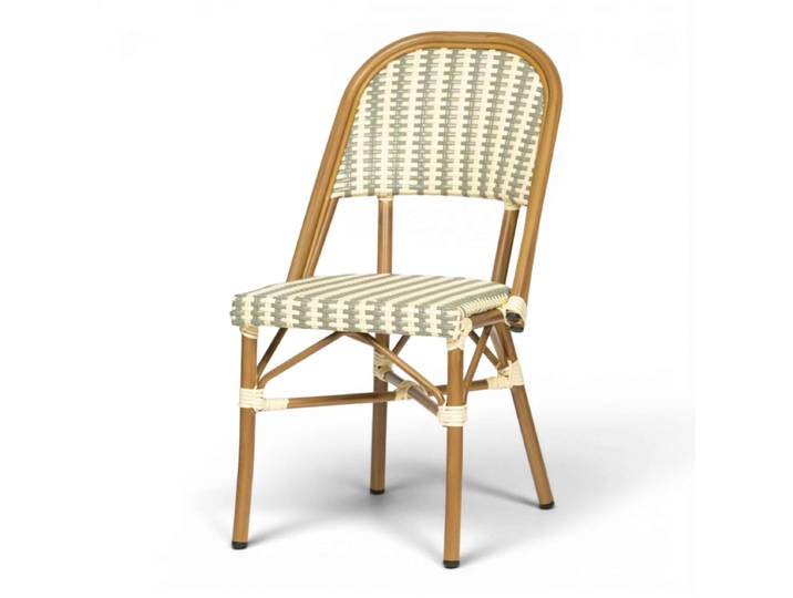 Chaise de terrasse DIJON - Gris Blanc