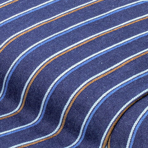 Jeansstoff/Denim "Doppelstreifen", blau-color
