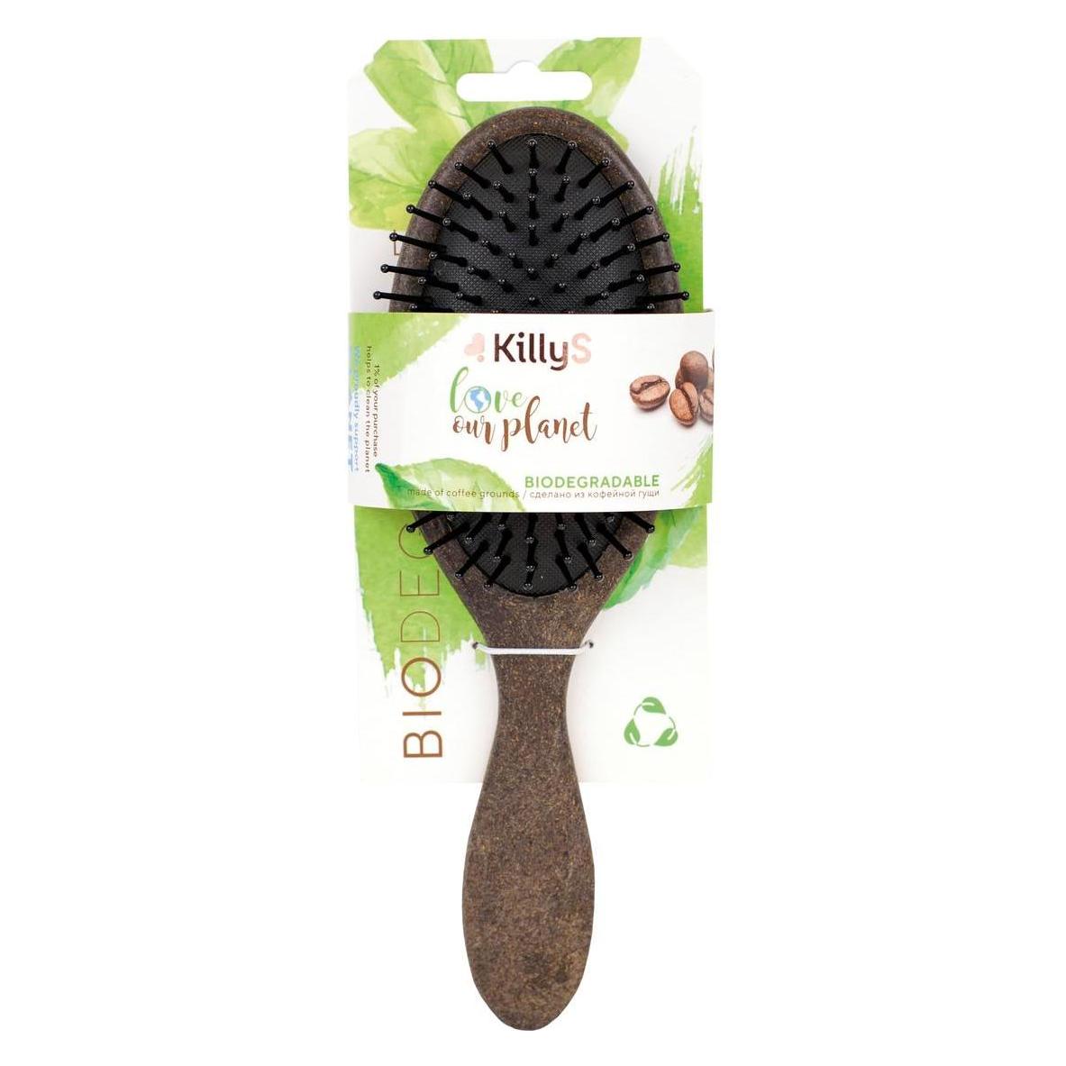KillyS Oval Brush For Detangling And Styling Hair With Coffee Eco Bio (57530687)