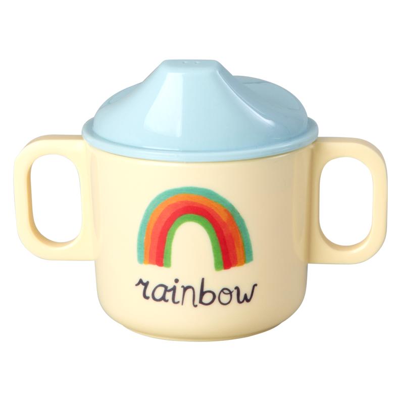 Rice - Melamine 2 Handle Baby Cup with ABC Print - Blue - 250 ml (BABCU-2HABC)