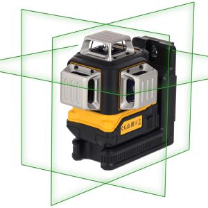 DeWalt Kreuzlinienlaser DCLE14361GB-XJ, 3 x 360°, grüner Laser, selbstnivellierend mit Halterung