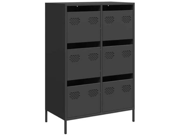 HEFZGDB Klassisches Highboard aus Stahl zur Wandmontage: Stabiles Highboard für Büro und Zuhause mit Schublade in Schwarz