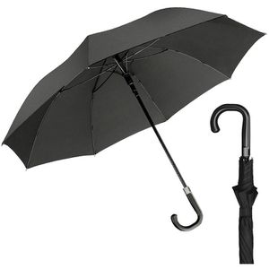 Euroschirm Regenschirm Partnerschirm, XXL, schwarz, Auf-Automatik, Ø 120 cm für 2 Personen, 97 cm, Stockschirm