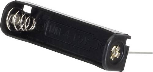 TRU COMPONENTS BH-411-3P Batteriehalter 1x Micro (AAA) Kontaktpole
