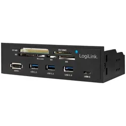 LogiLink UA0341 Kartenleser SATA Eingebaut Schwarz