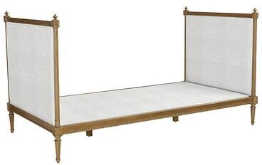 Limited Edition Lilith Daybed - Nomance Blue w/Washed Walnut - Ballard Designs