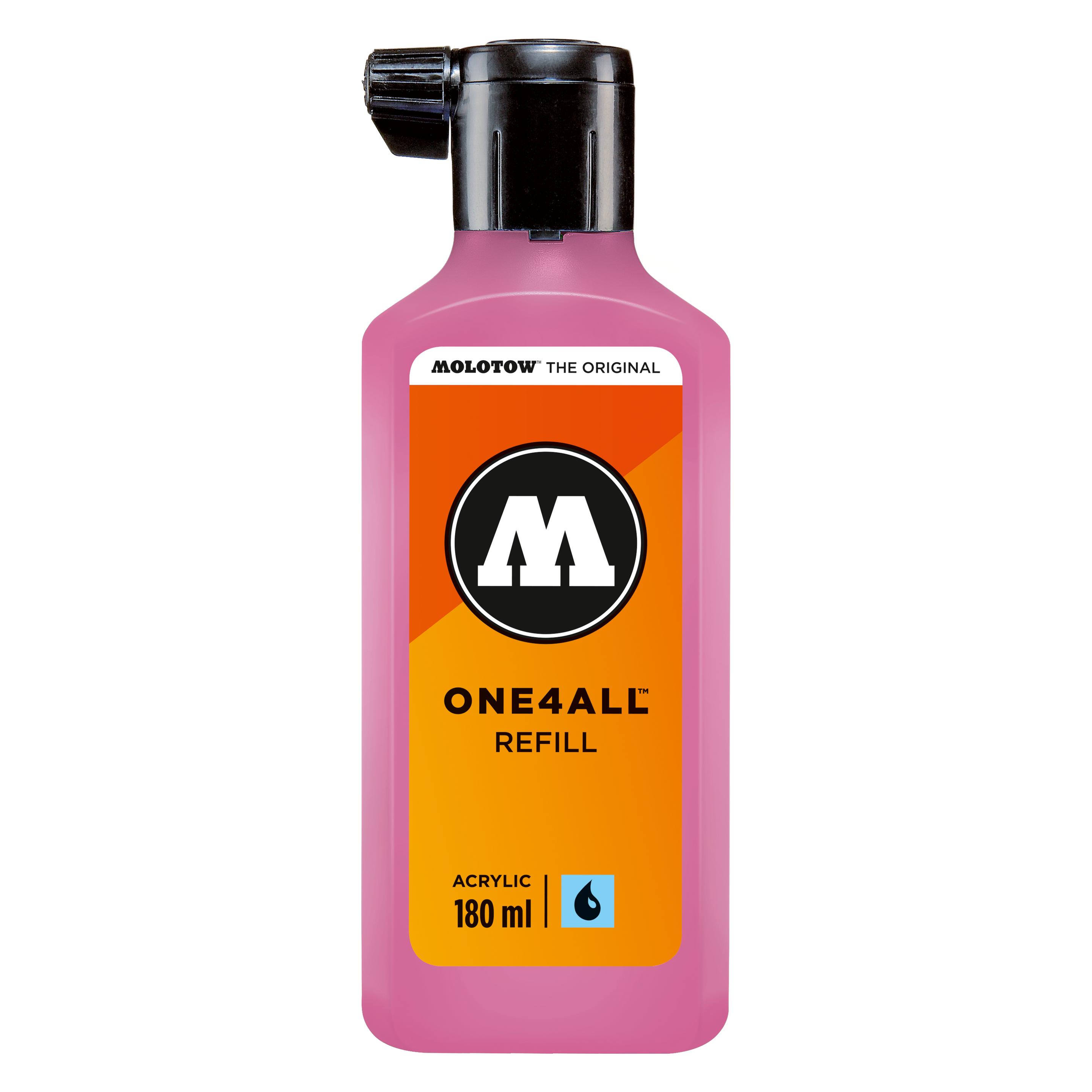 Molotow Nachfülltinte One4All für Permanentmarker 180ml magenta (Grün, 180 ml) (MO692232)