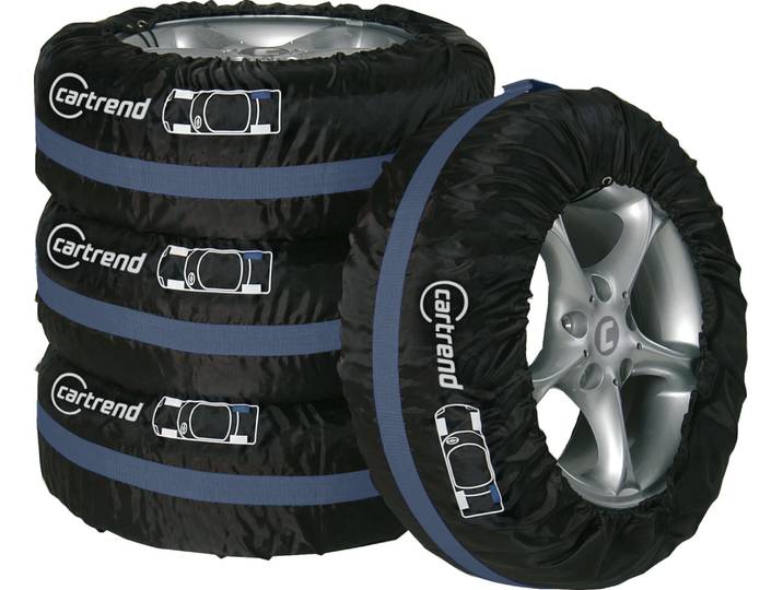 cartrend Reifentaschen-Set, Reifenschutzhülle, 4-teilig, wasserabweisend, waschb