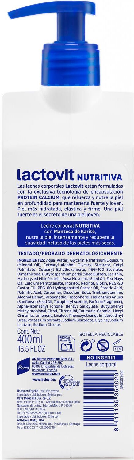 Lactovit Leche Corporal Nutritiva 400 ml