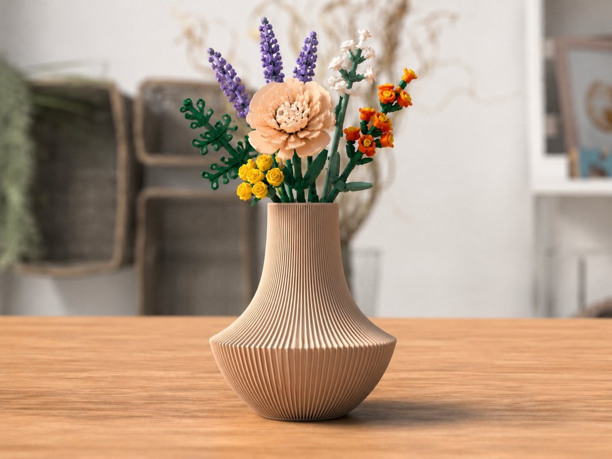 Skushy Vaas Woestijn Beige - Japandi Designvaas voor Droogbloemen en Kunstbloemen