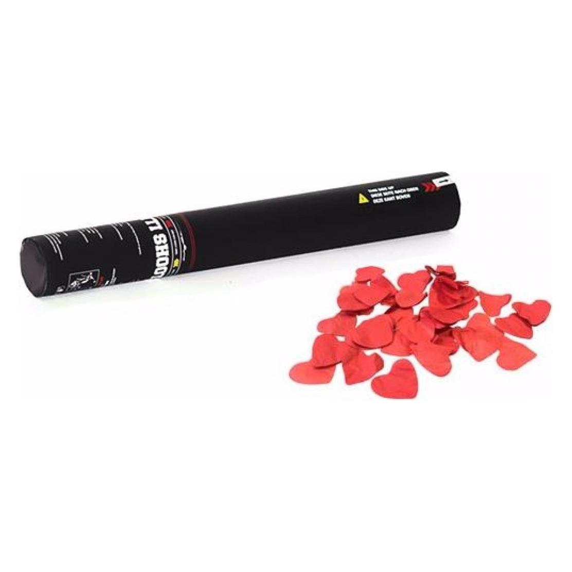 TCM Konfetti-Shooter 50cm, rote Herzen (51709890)