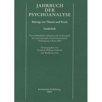 Jahrbuch der Psychoanalyse / Vorveröffentlichte Arbeiten zum 36. Kongreß der Internationalen Psychoanalytischen Vereinigung in Rom 1989, Taschenbuch