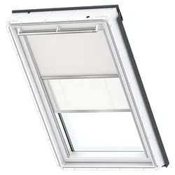VELUX Verdunkelung Plus DFD Manuell Uni Beige/Weiß 1085, C02, Aluminiumschiene,GEL,Manuell,VELUX