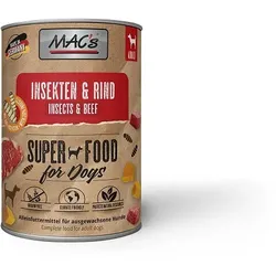 MACs DOG Rind & Insekten | 6x 400g Hundefutter nass