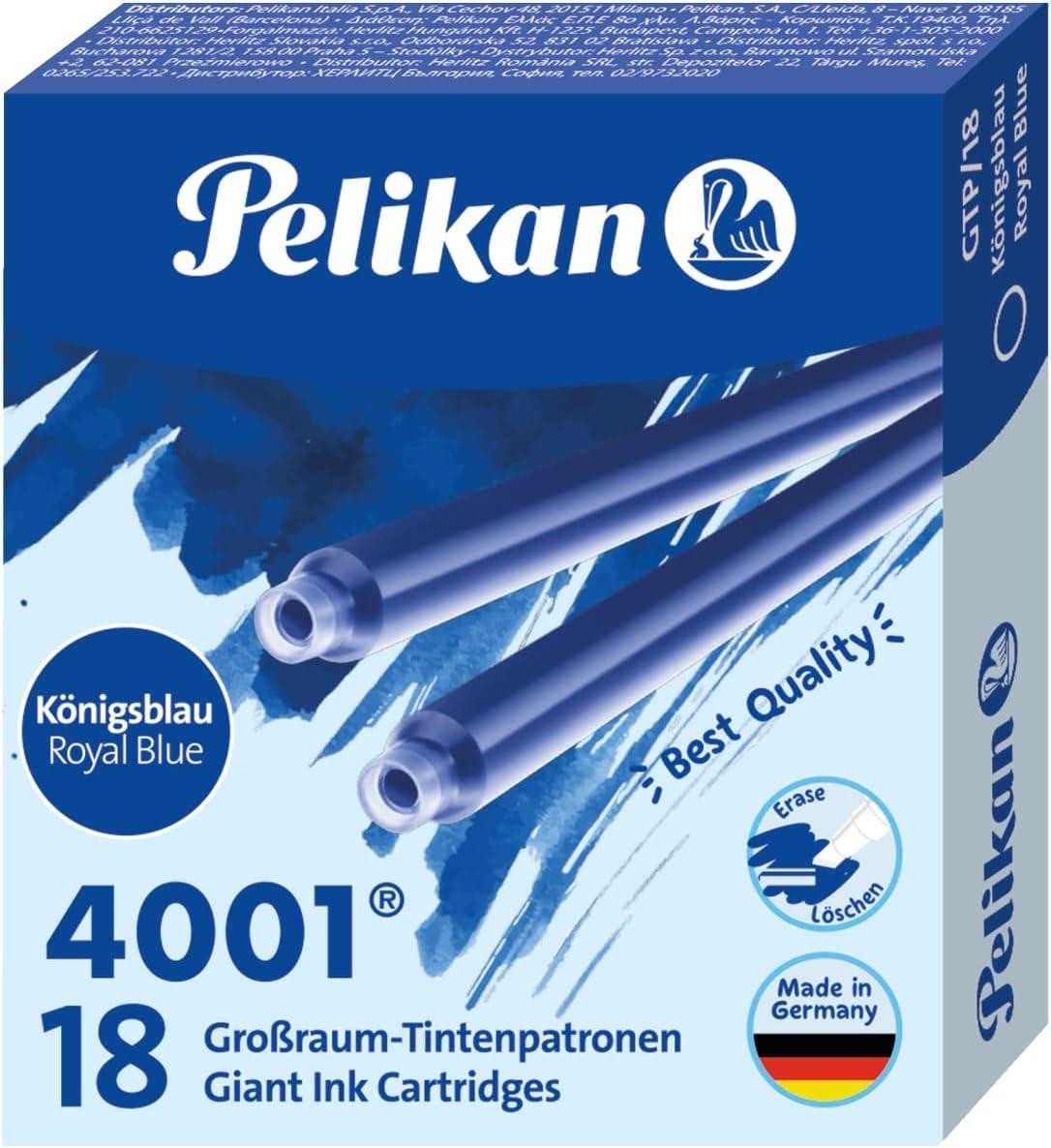 Pelikan inktpatronen voor grote capaciteit type 4001 GTP/18 koningsblauw