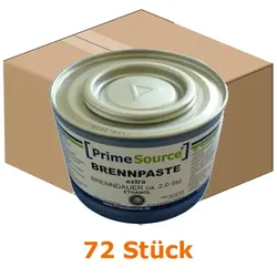 Brennpaste 2 Std extra PrimeSource 72 Stück Karton Ethanolbrennpaste für Chafing Dish Warmbehälter