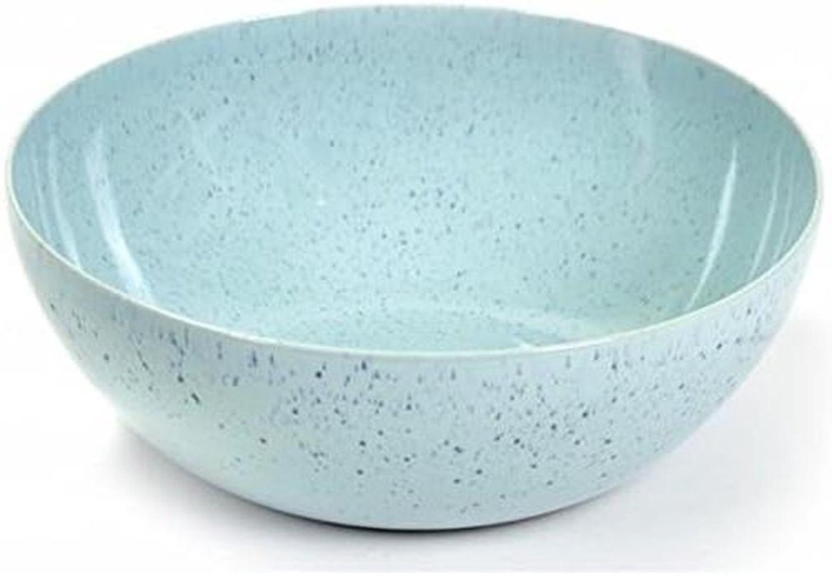Lichtblauwe keramische mengkom uit de Artistieke Mix Collectie