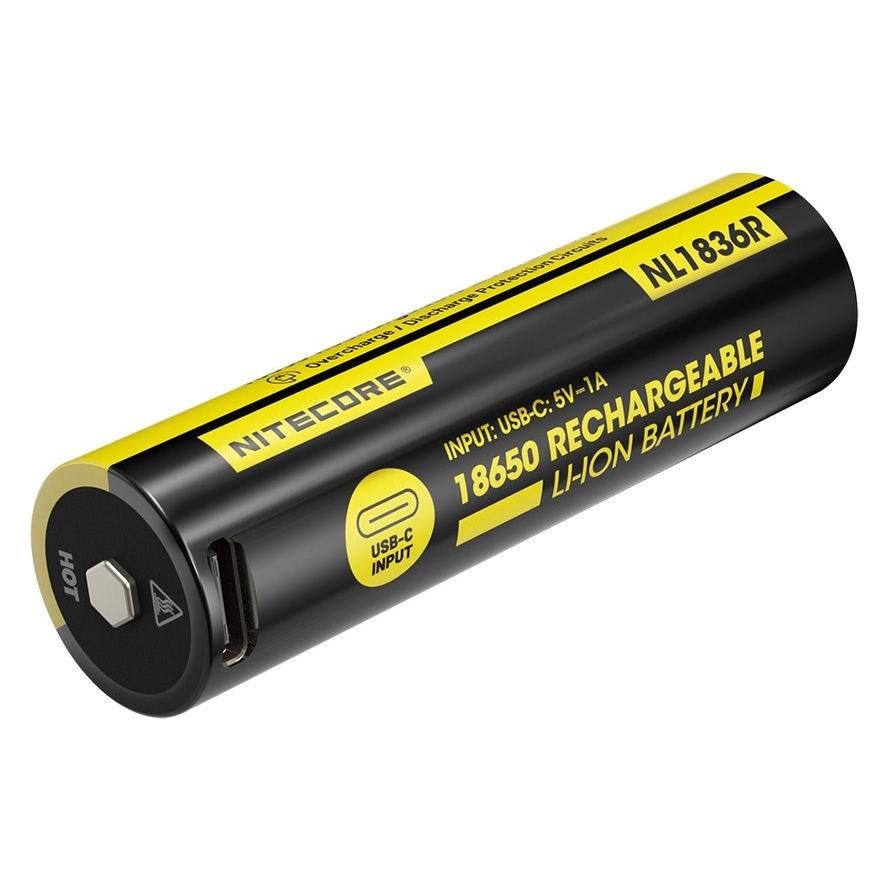 Nitecore Li-Ion Akku Typ 18650 - 3600mAh - NL1836R (NL1836R(3600MAH))