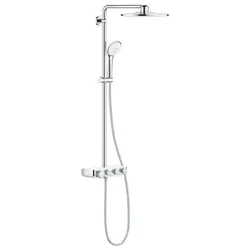 GROHE Euphoria SmartControl System Duschsystem mit Thermostatarmatur Moon White, Yang White 26507LS0