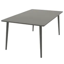 Tisch DENVER 100x160cm, Metall grau