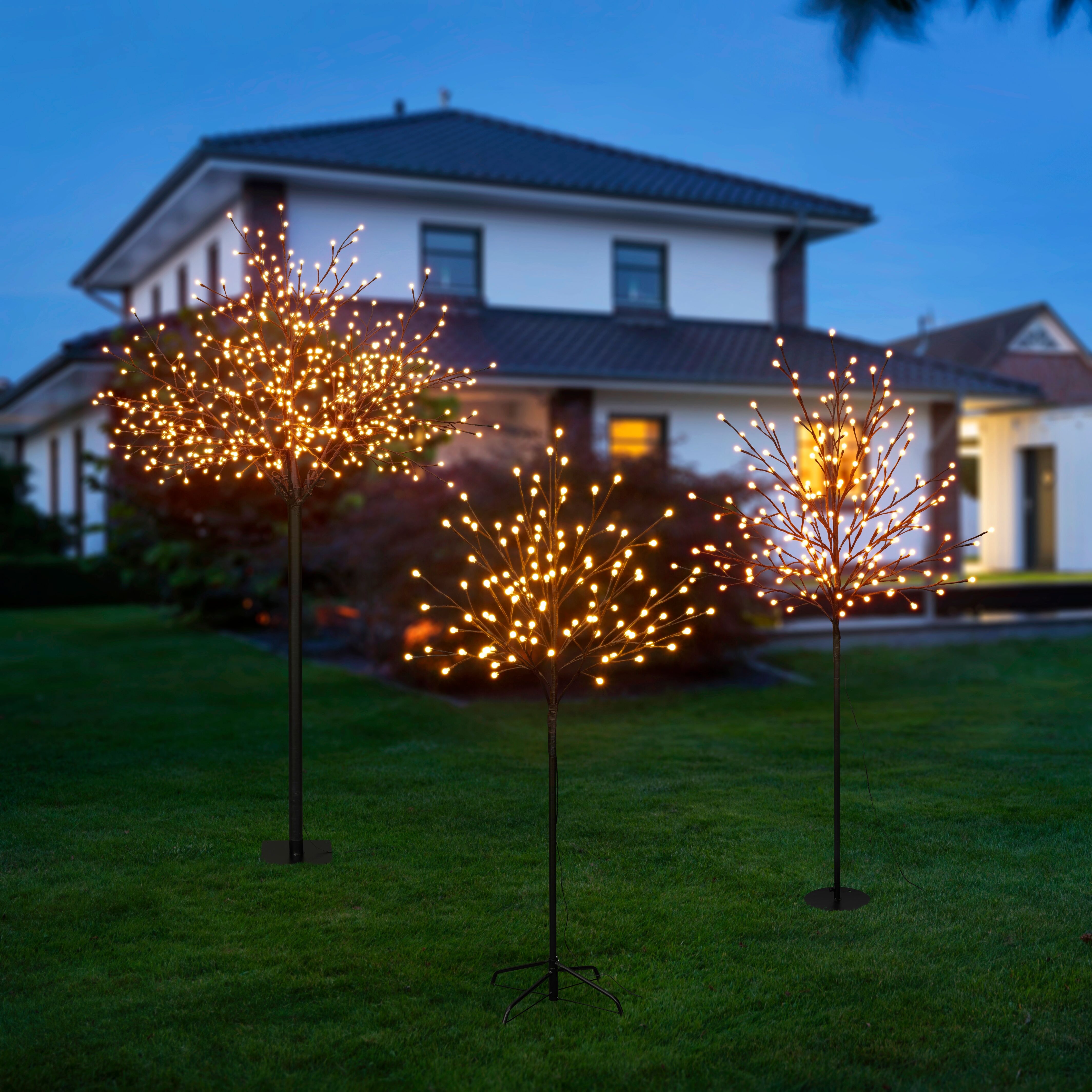 LED Baum BONETTI, schwarz, H:150cm, Leuchten, LED Baum, Weihnachtsdeko