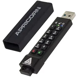 Apricorn SecureKey 3Z (128 GB, USB-A), USB Stick, Schwarz