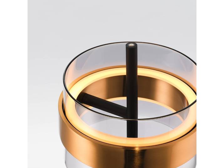 Brilliant LED Tischlampe Inside, dimmbar, alu / grau / zink, für Wohn- / Esszimmer, Metall, LED Tischlampe