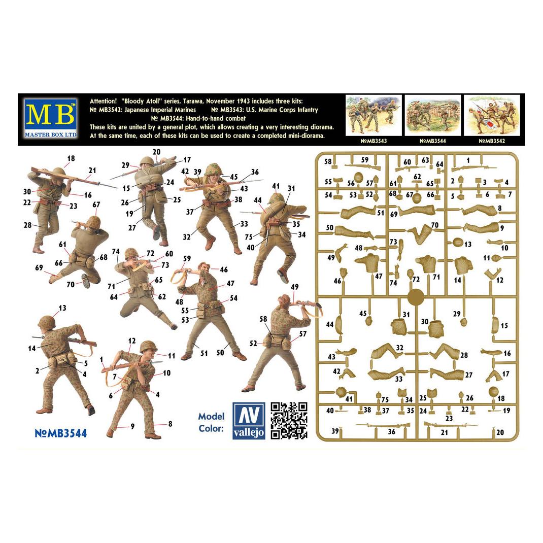 Master Box 'Bloody Atol' Hand-to-hand fight, Tarawa (MB3544)