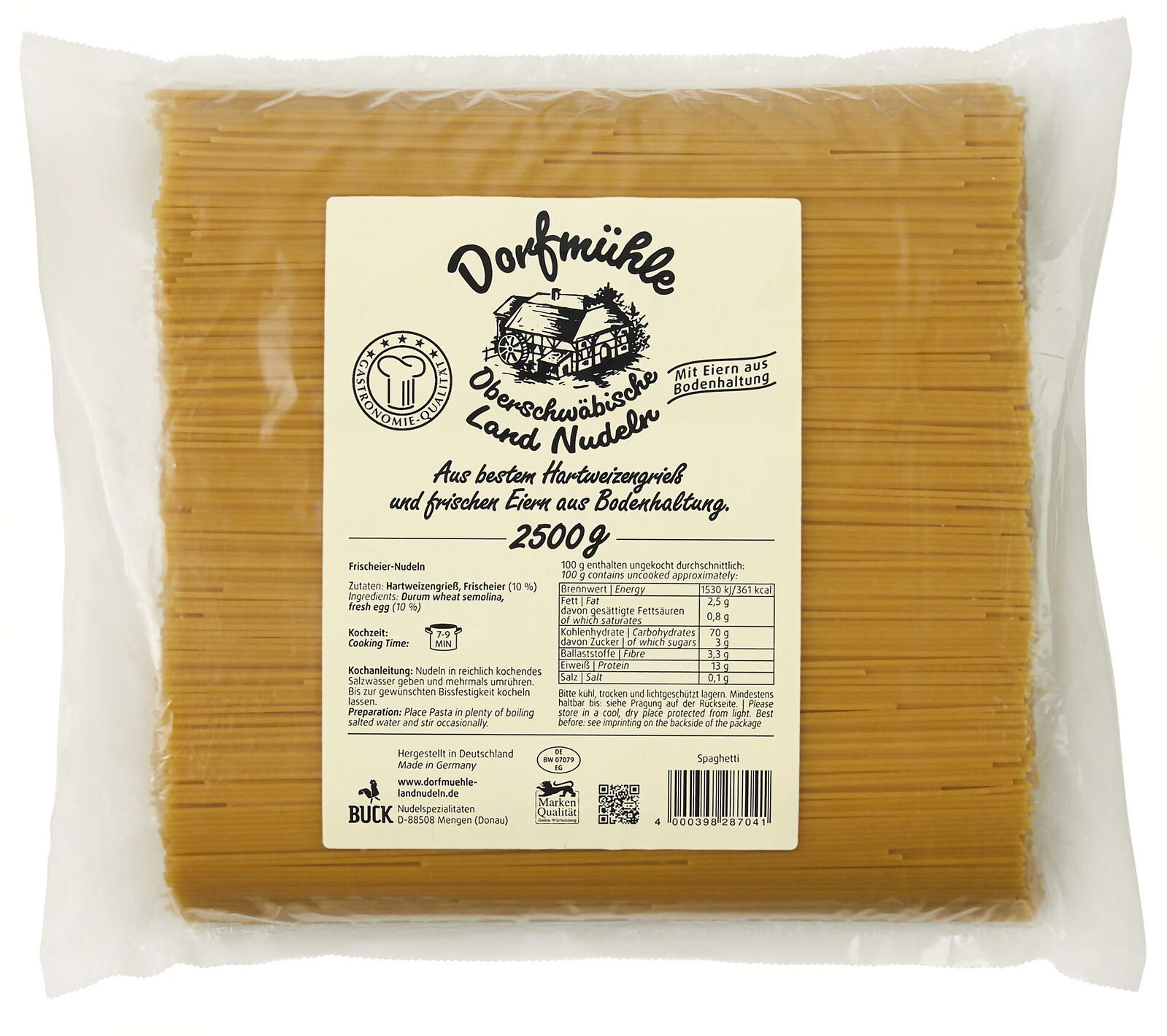 Dorfmühle Spaghetti 2,5 kg 803218000