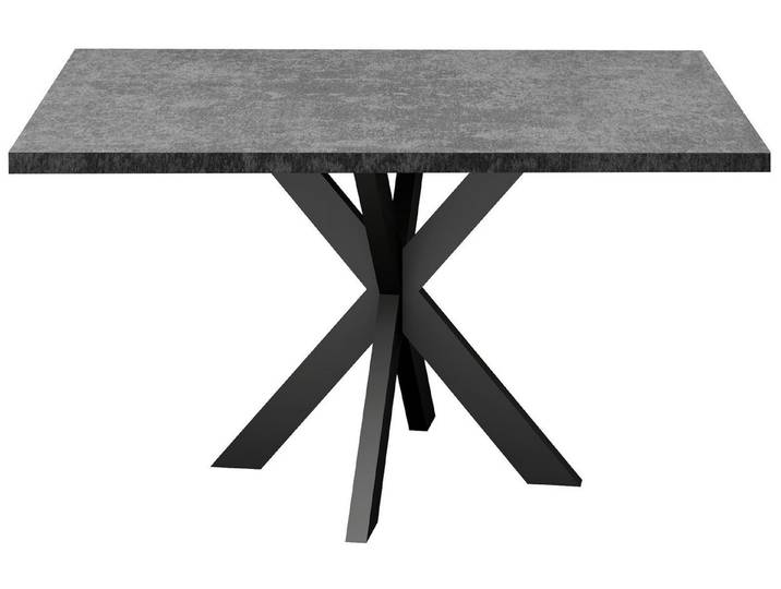 Storado Esstisch Big System Metall Stern 140–210×90cm, Esszimmertisch, Stabiler Sternfuß für viel Beinfreiheit und sicheren Stand