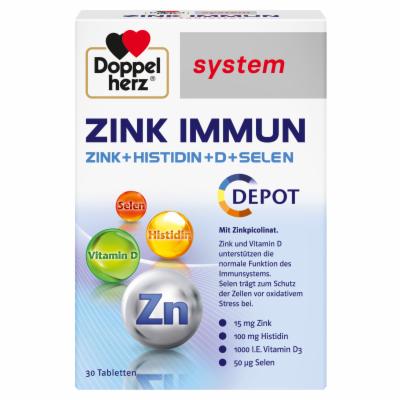 Queisser Pharma GmbH & Co. KG DOPPELHERZ Zink Immun Depot system Tabletten 32,4 g 15611554