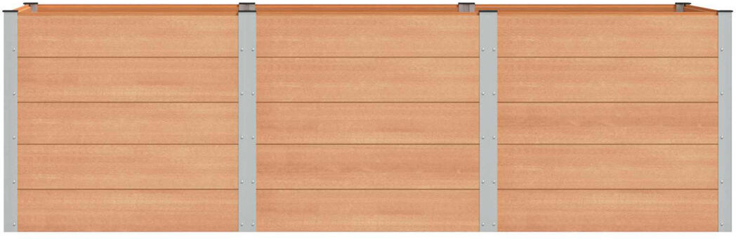 Dakota Fields Outdoor Planter Box Brown 91cm H x 300cm W x 100cm D